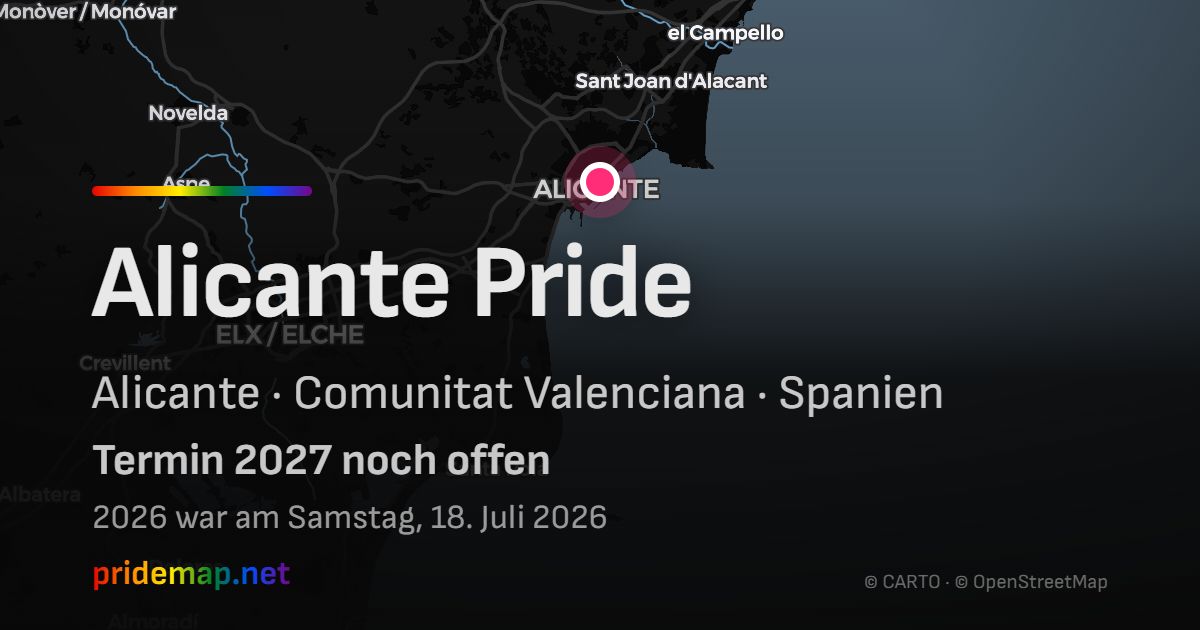 Alicante Pride — Alicante, Spanien