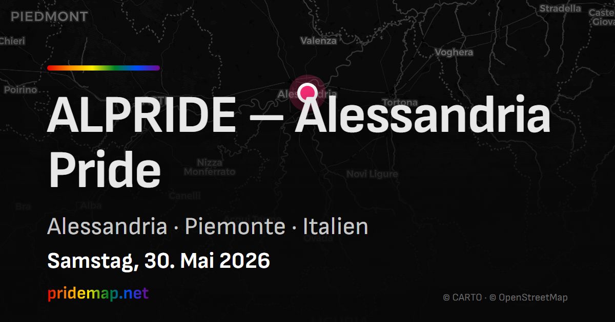 ALPRIDE – Alessandria Pride — Alessandria, Italien