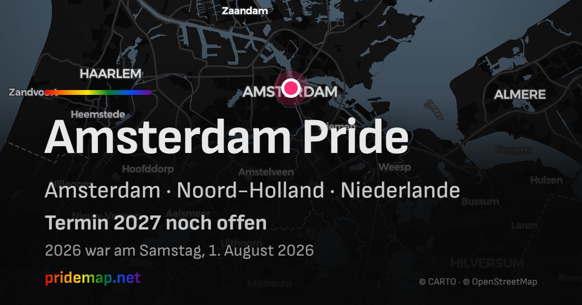 Amsterdam Pride — Amsterdam, Niederlande