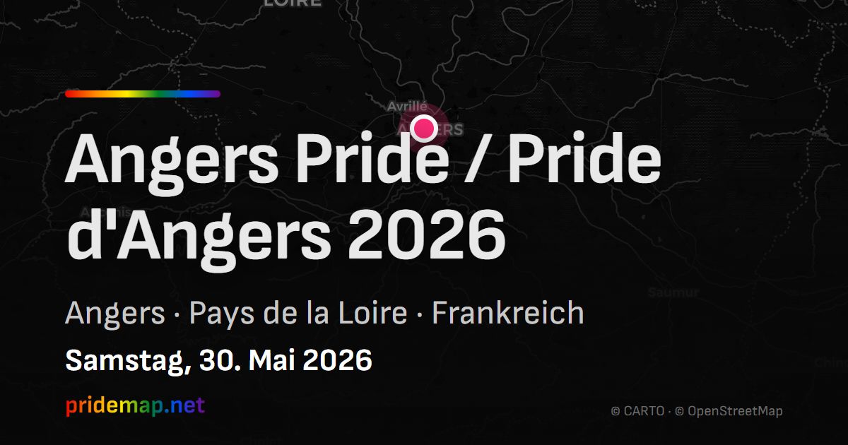 Angers Pride / Pride d'Angers 2026 — Angers, Frankreich