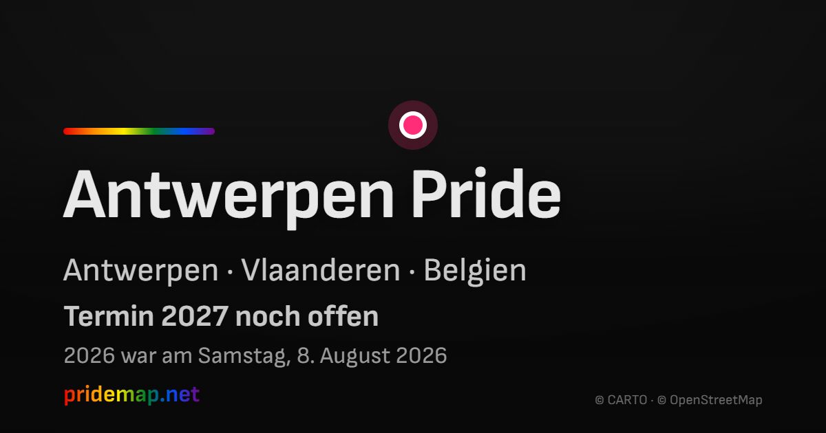 Antwerpen Pride — Antwerp, Belgium
