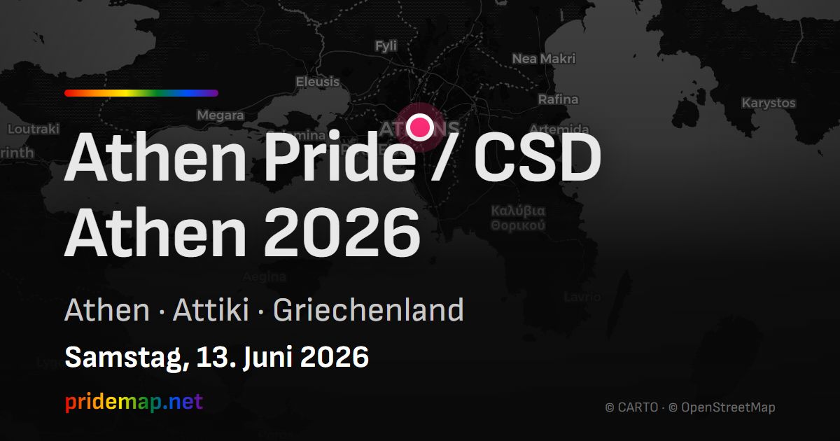 Athen Pride / CSD Athen 2026 — Athen, Griechenland