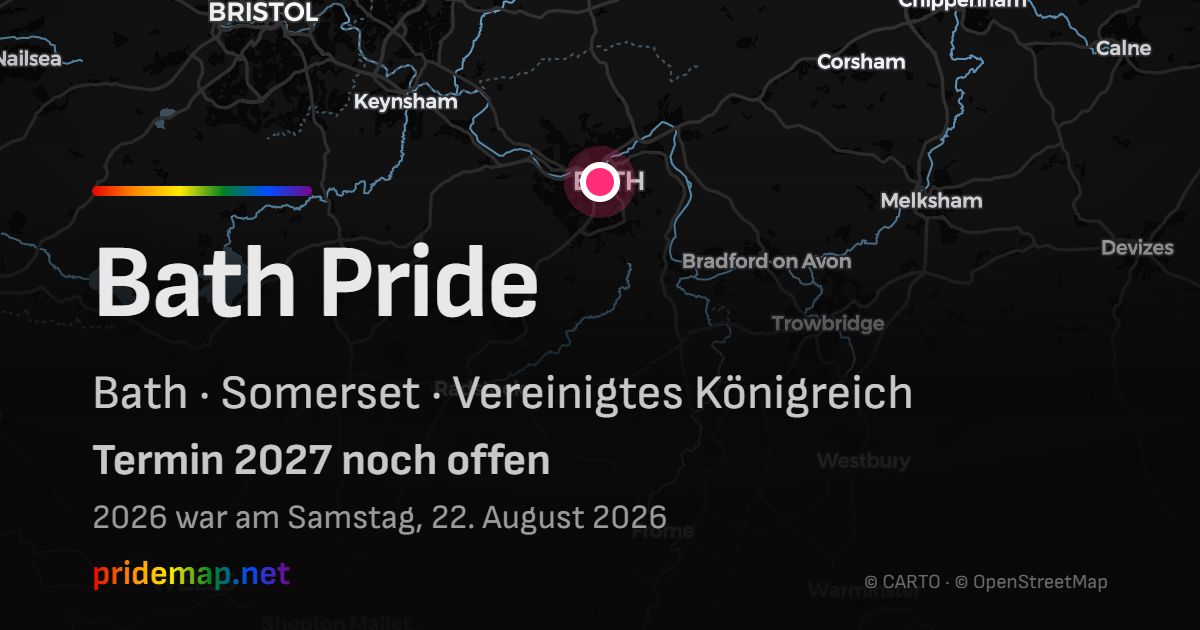 Bath Pride — Bath, Vereinigtes Königreich