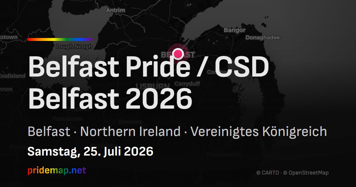 Belfast Pride / CSD Belfast 2026 — Belfast, United Kingdom