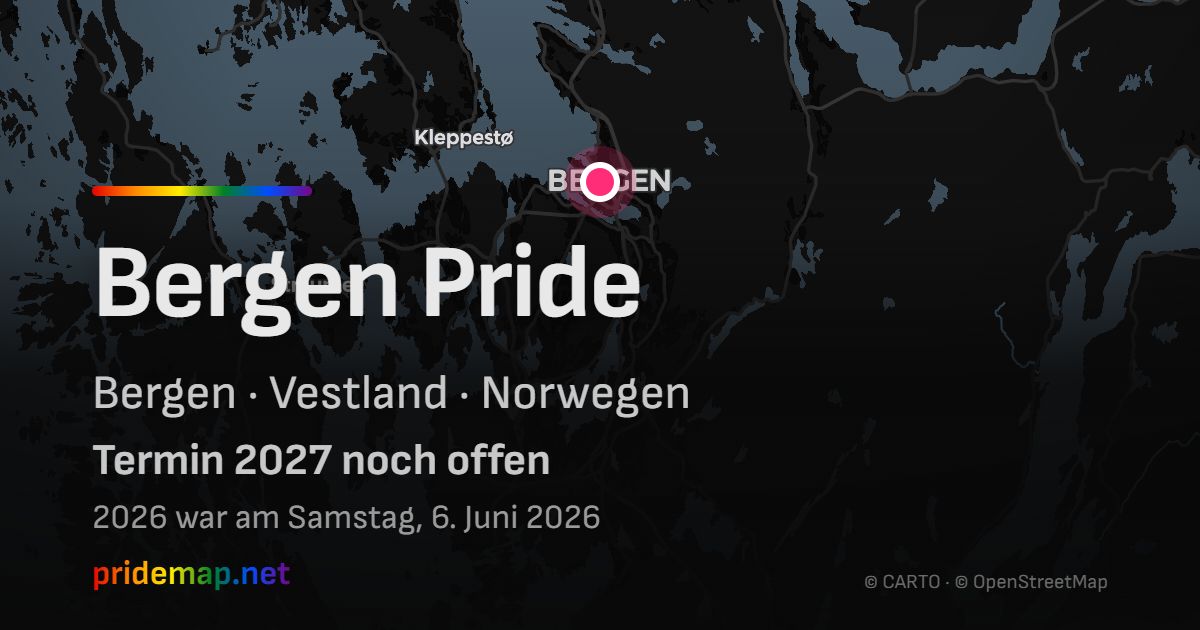 Bergen Pride — Bergen, Norwegen