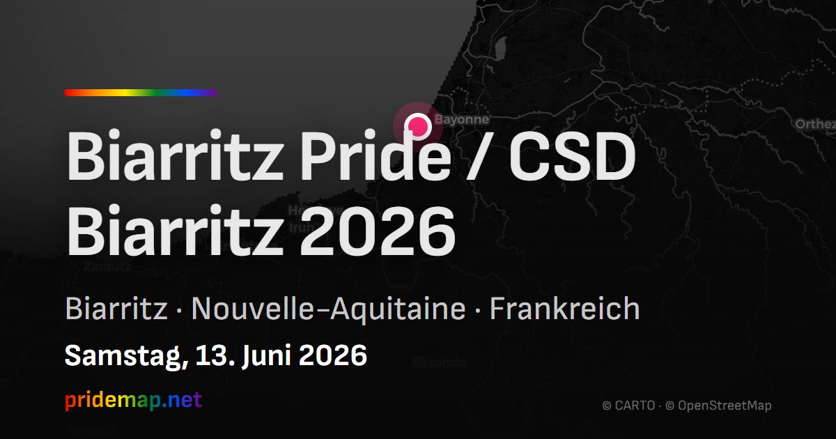 Biarritz Pride / CSD Biarritz 2026 — Biarritz, France