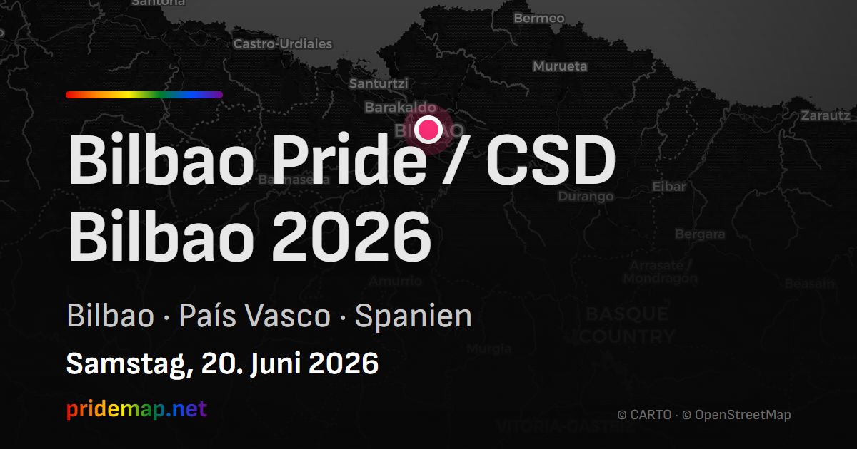 Bilbao Pride / CSD Bilbao 2026 — Bilbao, Spanien