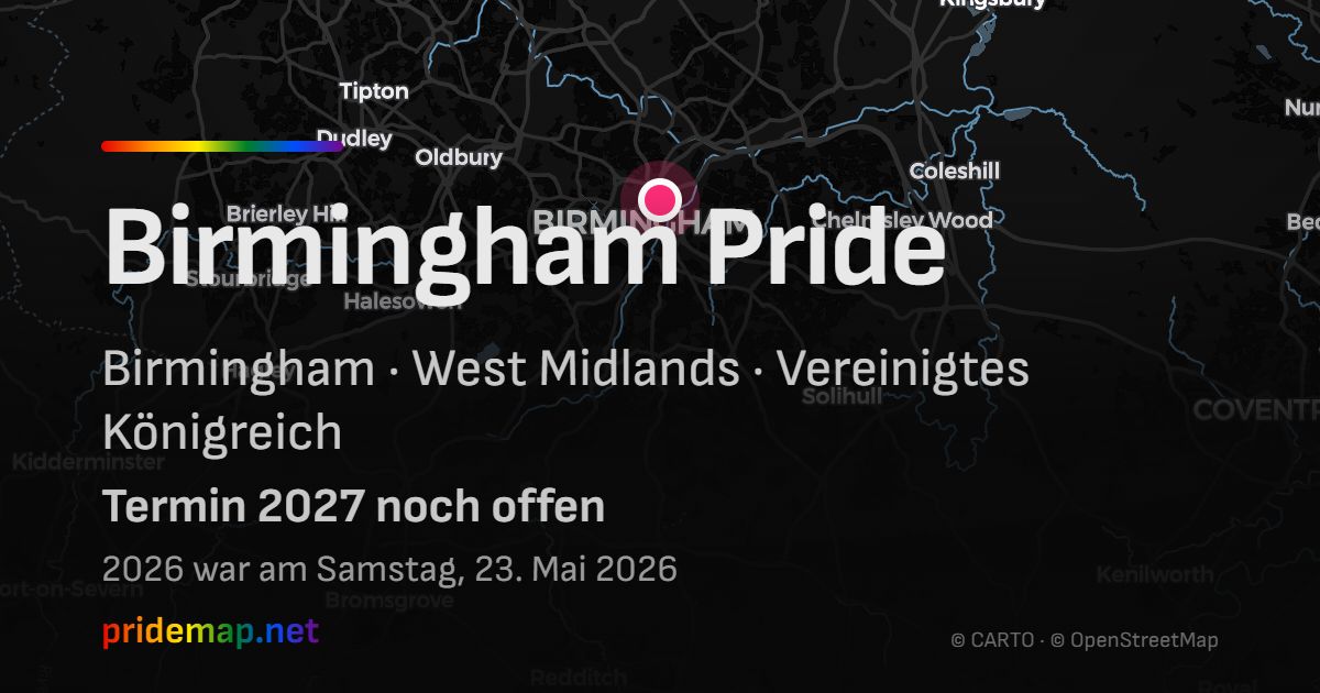Birmingham Pride — Birmingham, United Kingdom