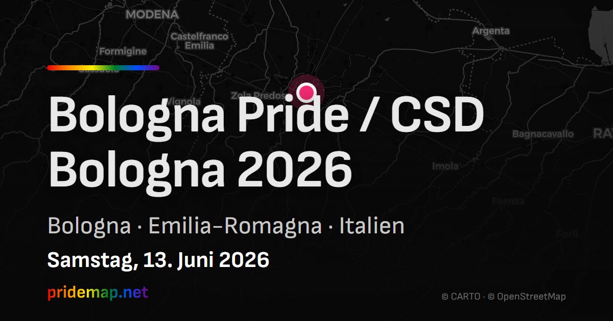 Bologna Pride / CSD Bologna 2026 — Bologna, Italy