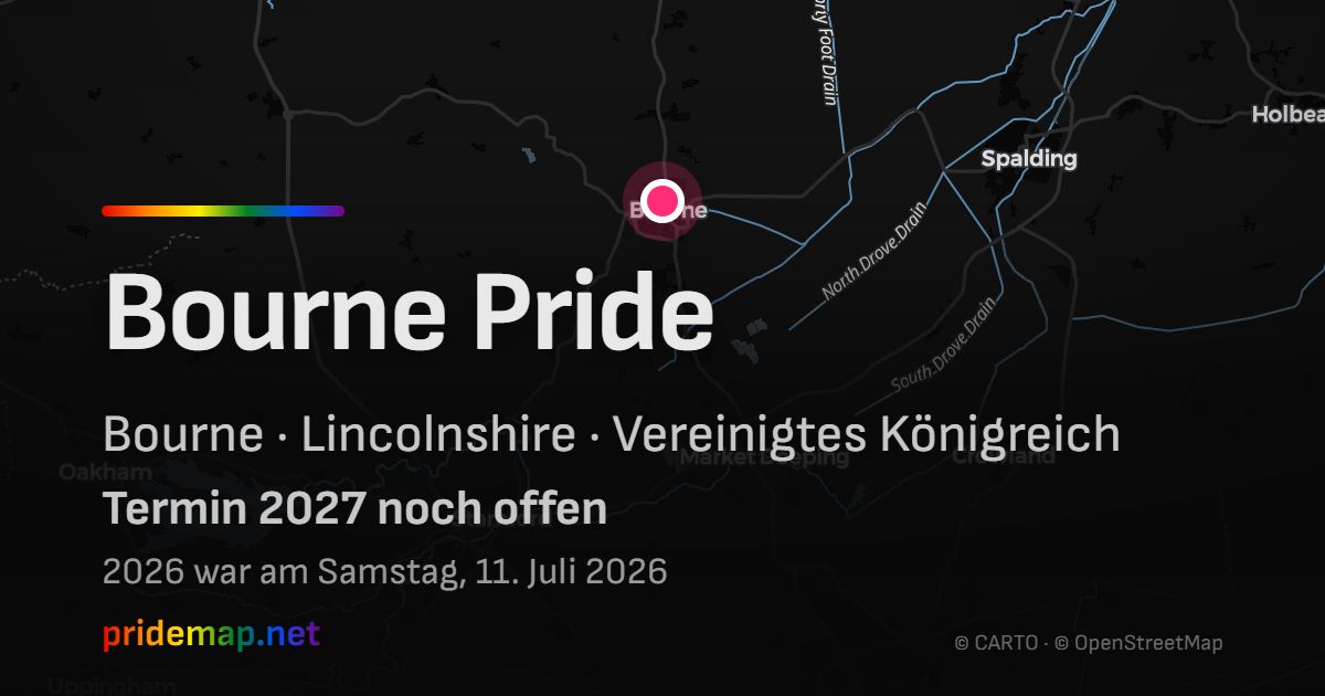 Bourne Pride — Bourne, Vereinigtes Königreich