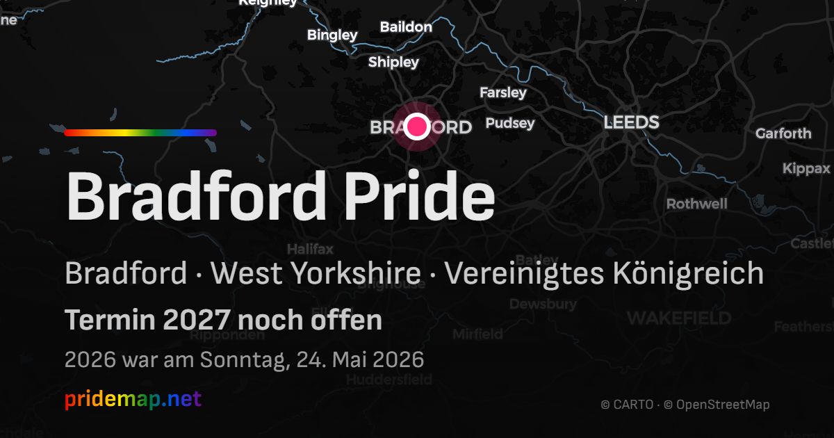 Bradford Pride — Bradford, Vereinigtes Königreich
