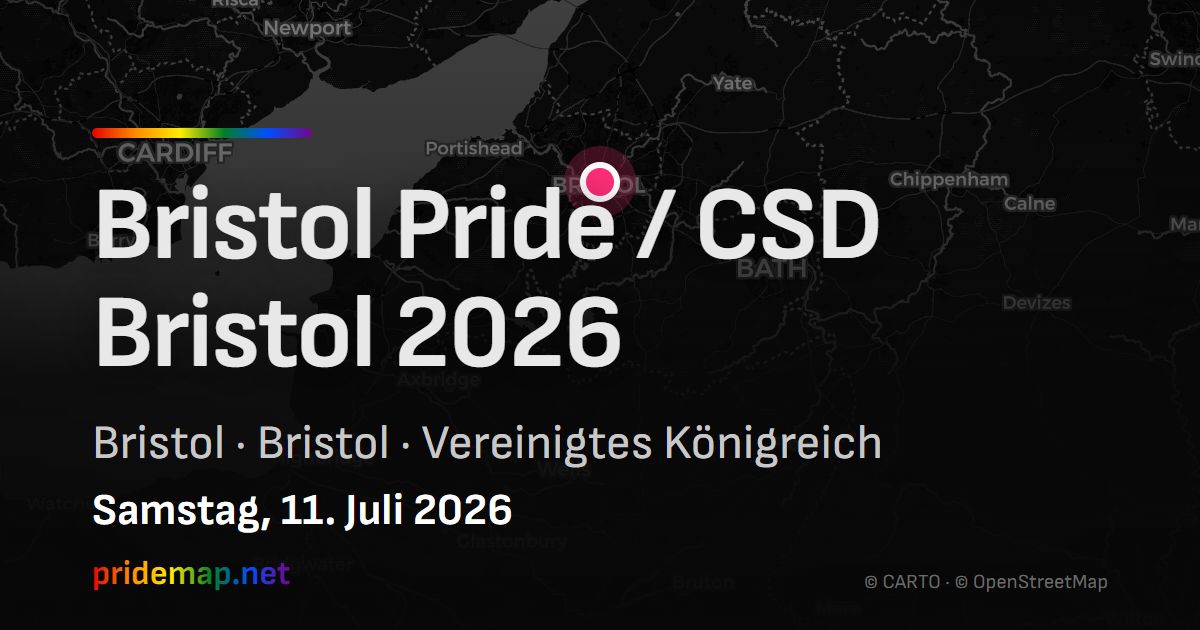Bristol Pride / CSD Bristol 2026 — Bristol, United Kingdom