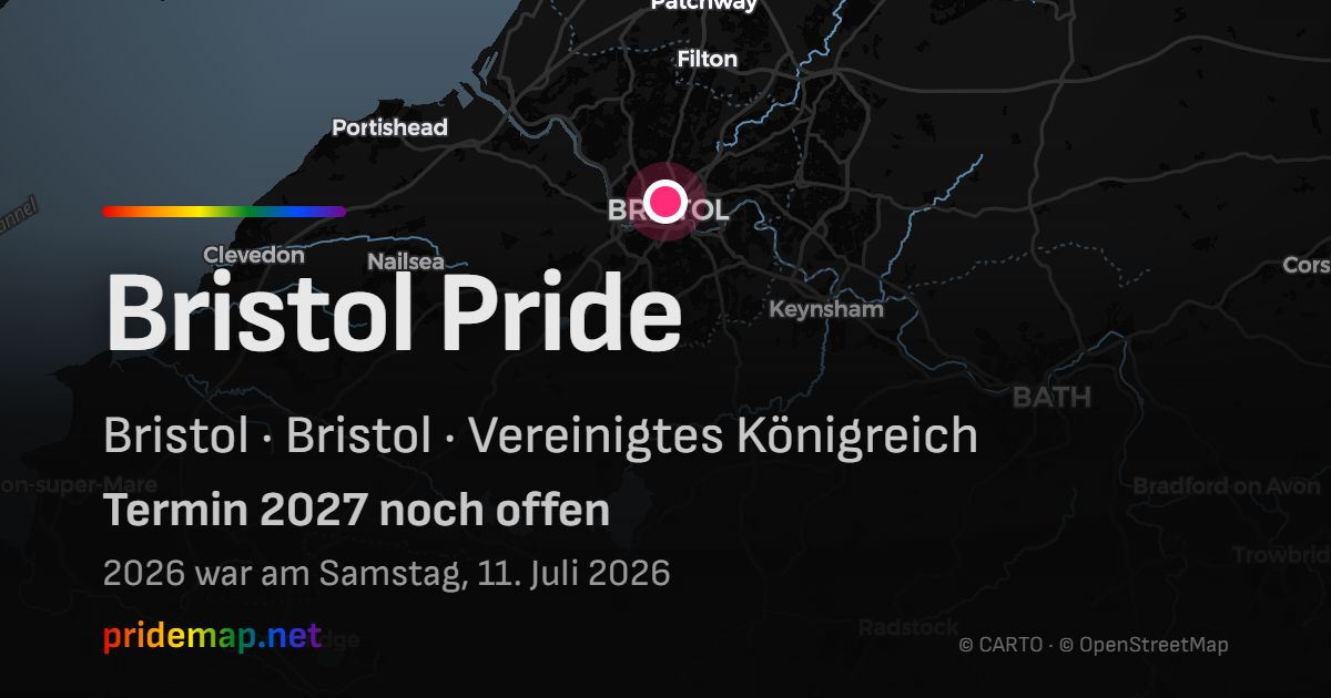 Bristol Pride — Bristol, Vereinigtes Königreich