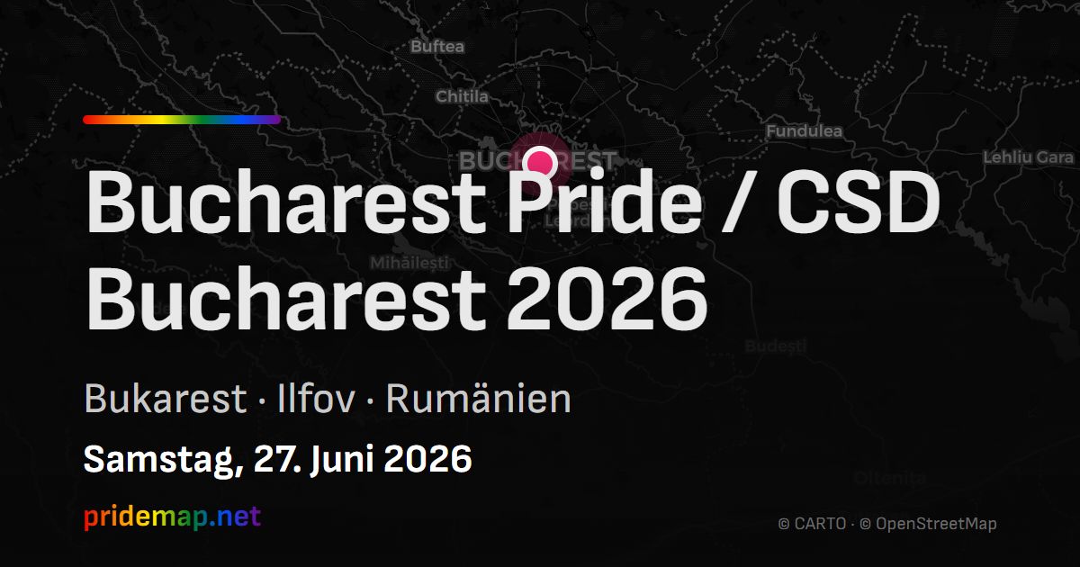 Bucharest Pride / CSD Bucharest 2026 — Bucharest, Romania