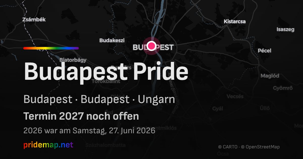 Budapest Pride — Budapest, Ungarn