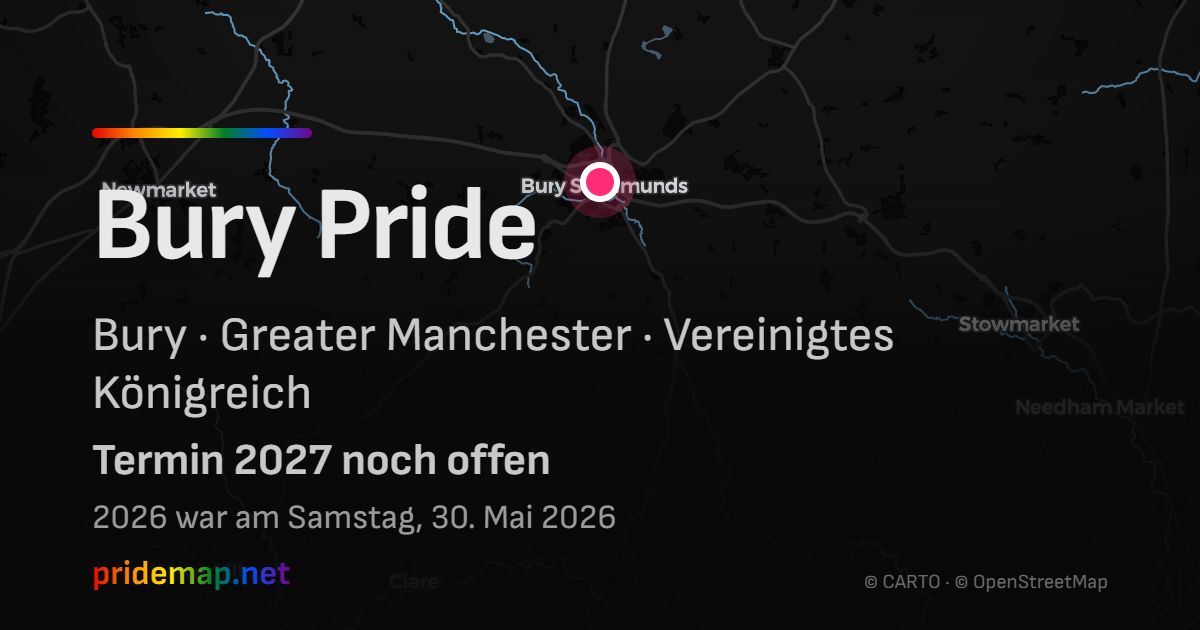 Bury Pride — Bury, Vereinigtes Königreich