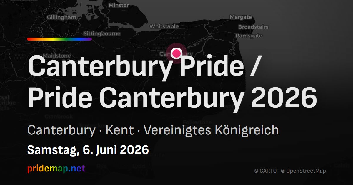 Canterbury Pride / Pride Canterbury 2026 — Canterbury, Vereinigtes Königreich