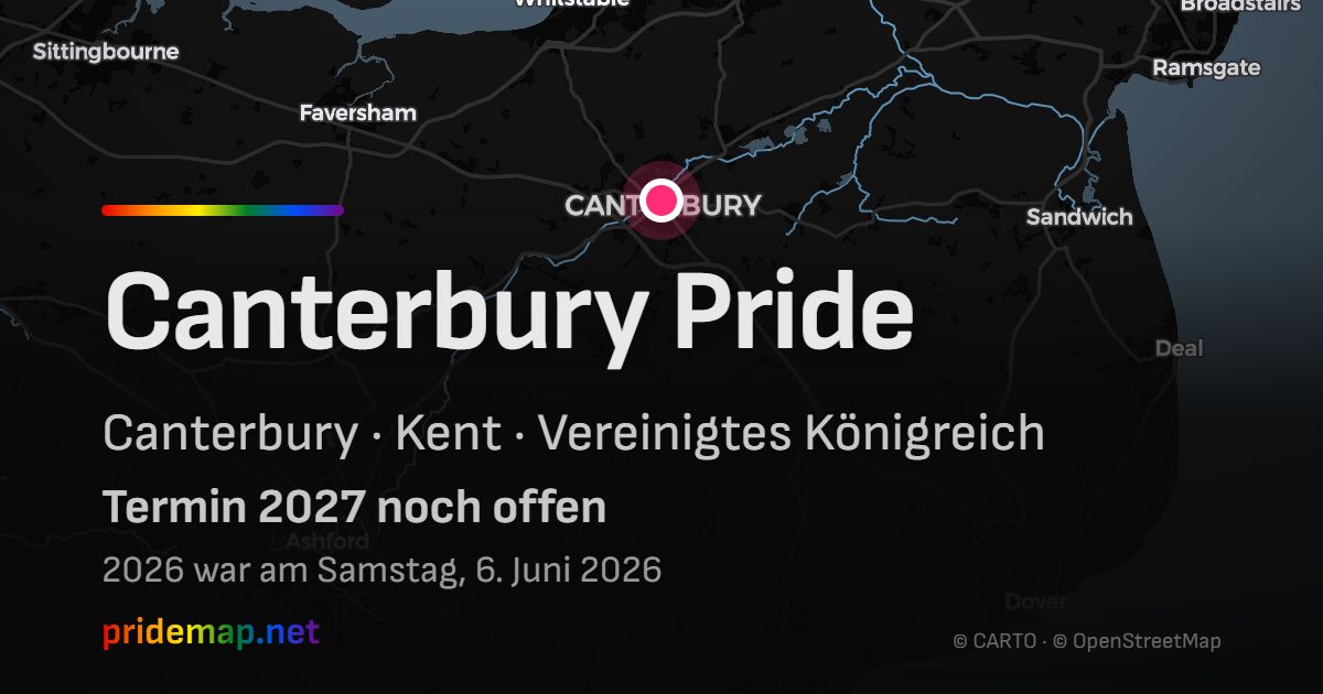 Canterbury Pride — Canterbury, Vereinigtes Königreich