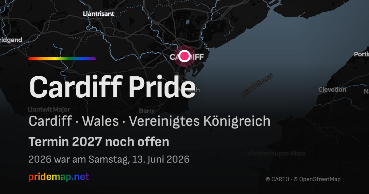 Cardiff Pride — Cardiff, Vereinigtes Königreich