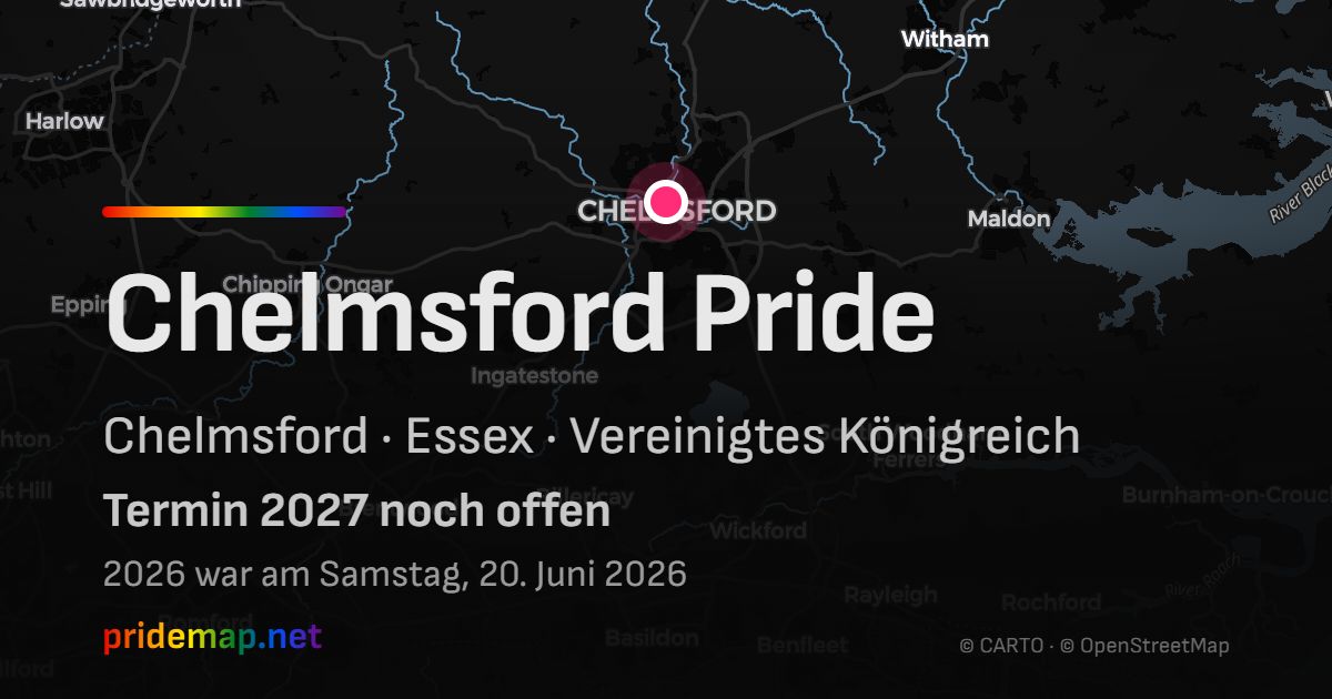 Chelmsford Pride — Chelmsford, Vereinigtes Königreich