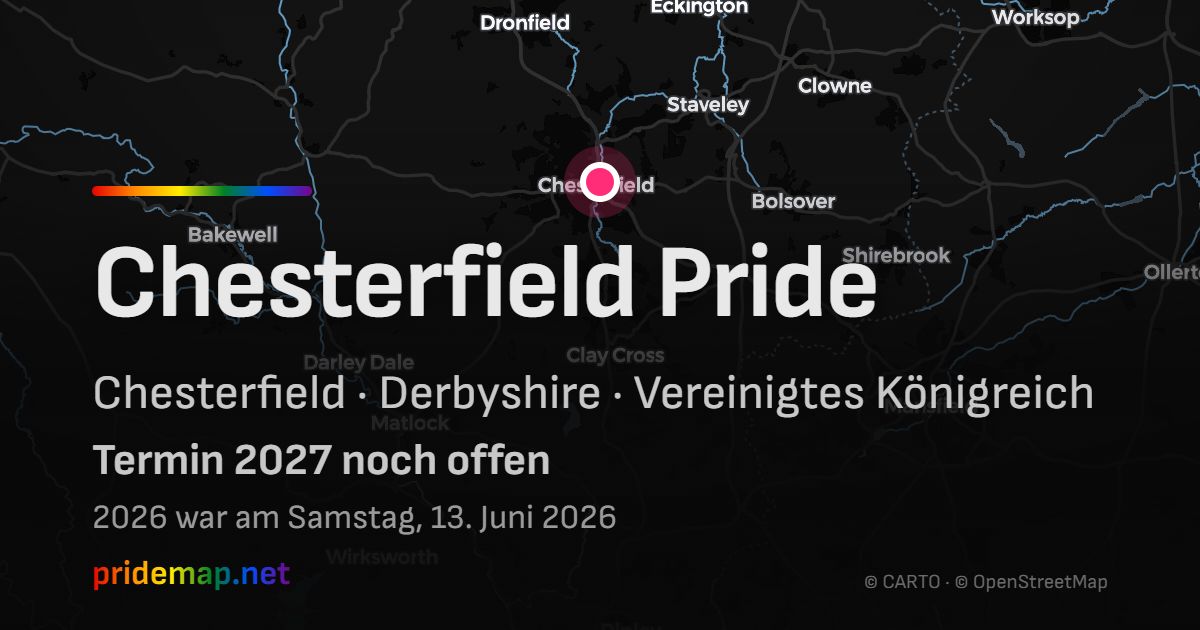 Chesterfield Pride — Chesterfield, United Kingdom