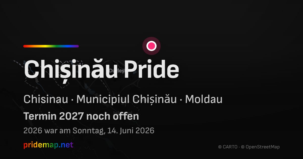 Chișinău Pride — Chisinau, Moldau