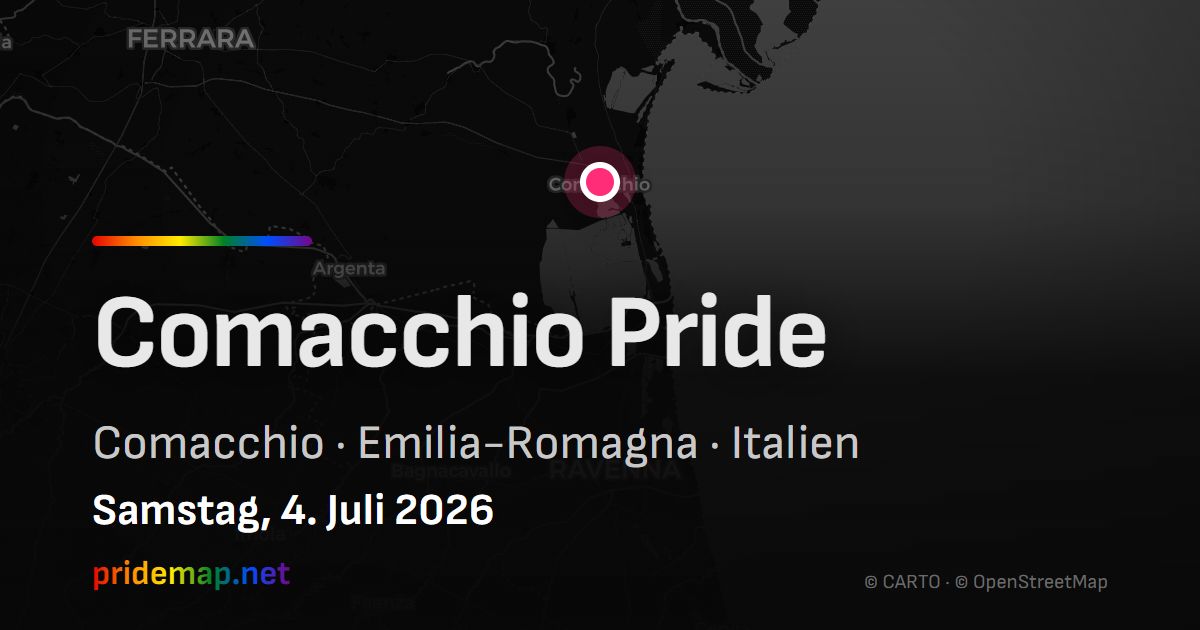 Comacchio Pride — Comacchio, Italy