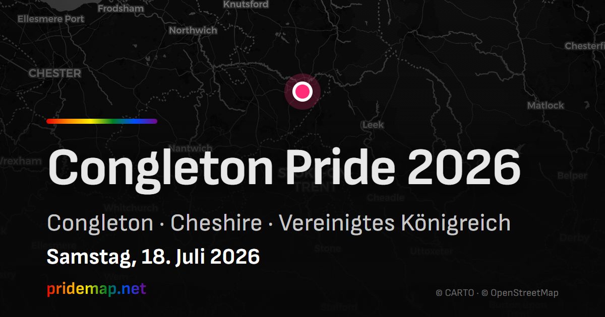 Congleton Pride 2026 — Congleton, United Kingdom