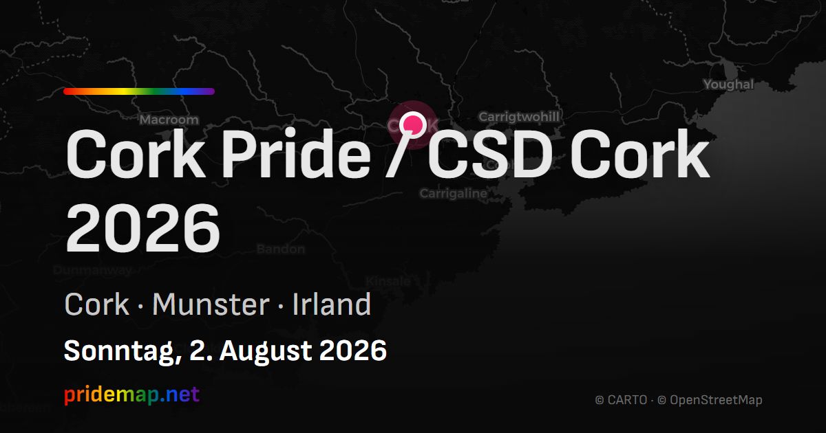 Cork Pride / CSD Cork 2026 — Cork, Ireland