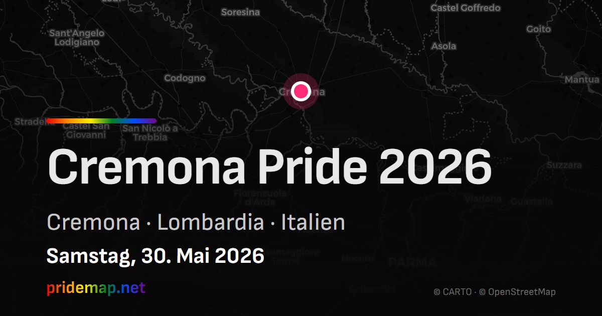 Cremona Pride 2026 — Cremona, Italien
