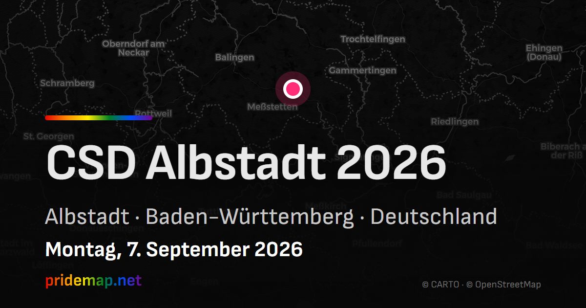 CSD Albstadt 2026 — Albstadt, Deutschland