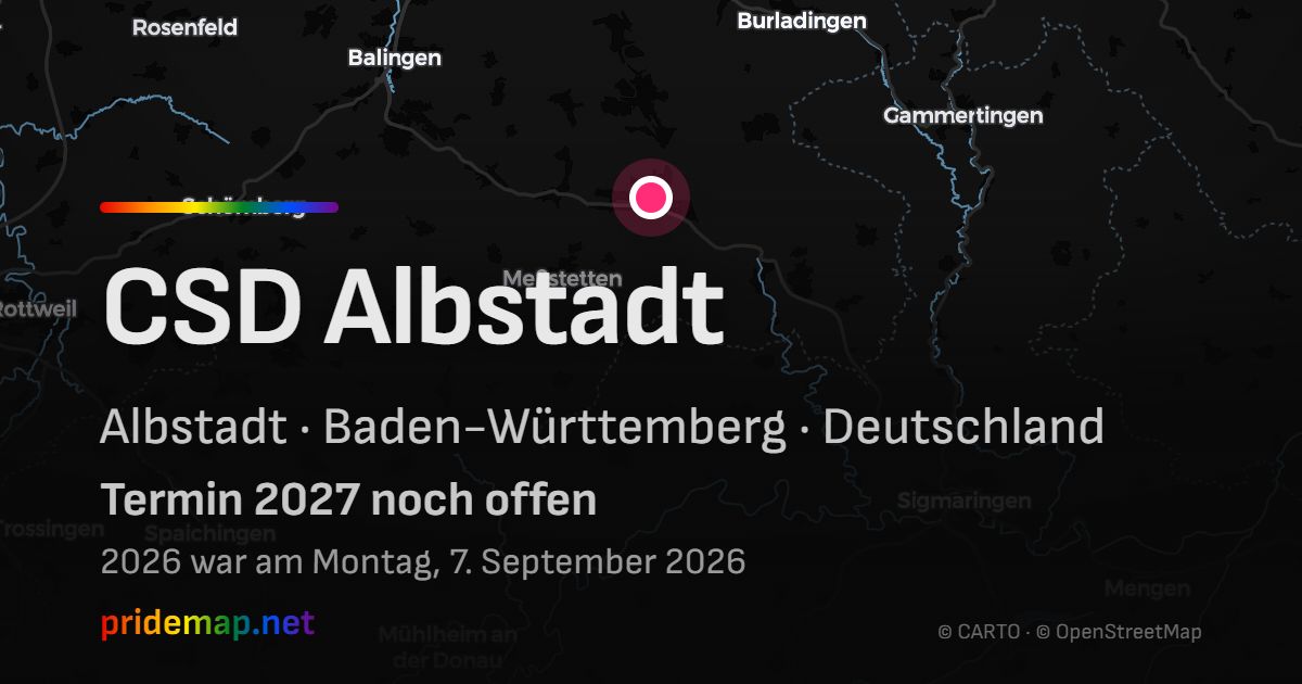 CSD Albstadt — Albstadt, Deutschland