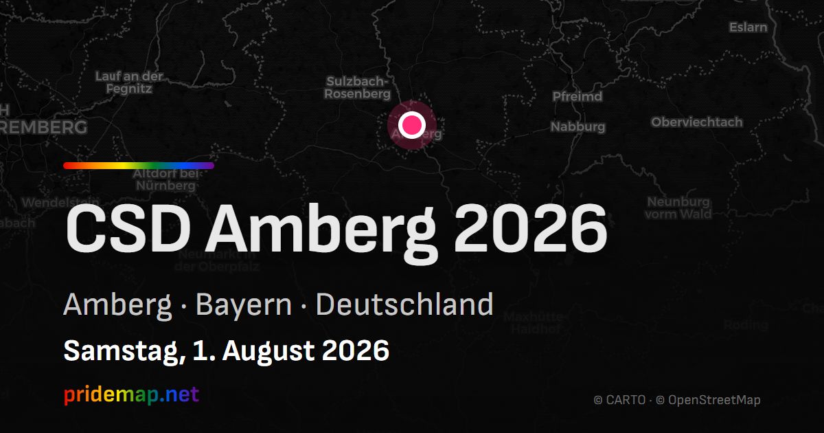 CSD Amberg 2026 — Amberg, Deutschland