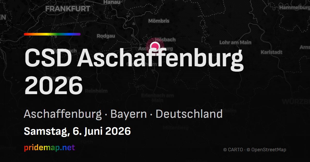 CSD Aschaffenburg 2026 — Aschaffenburg, Deutschland