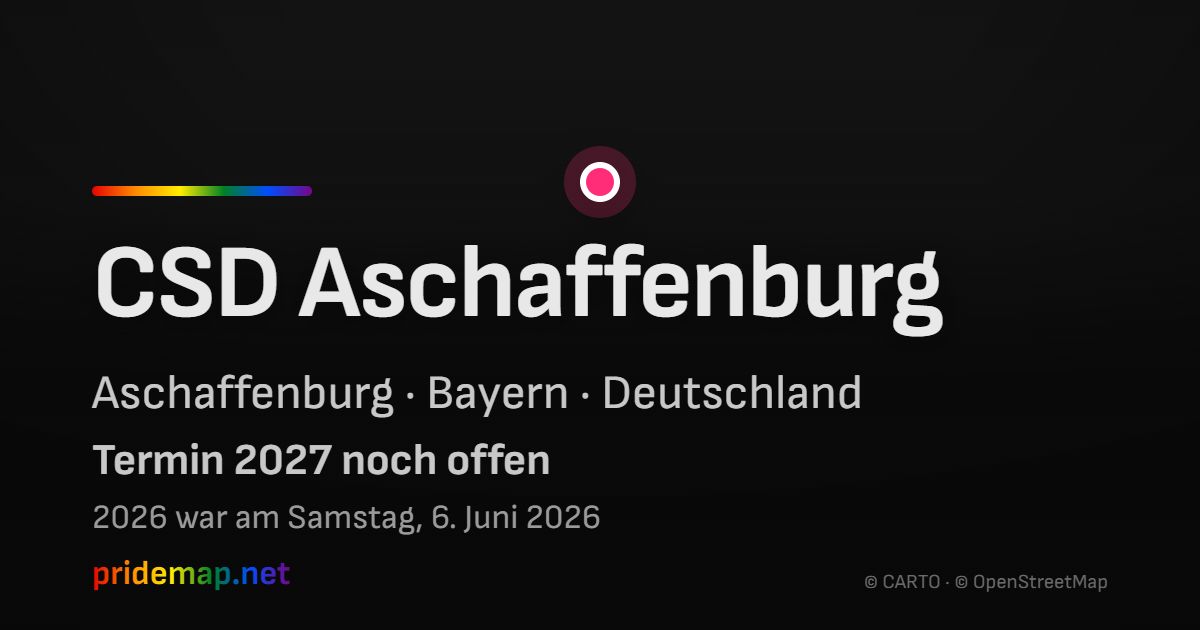 CSD Aschaffenburg — Aschaffenburg, Deutschland