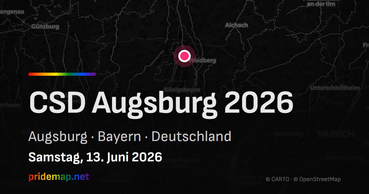 CSD Augsburg 2026 — Augsburg, Deutschland