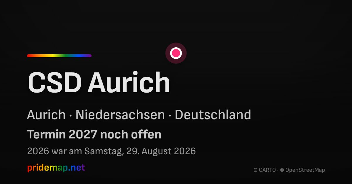 CSD Aurich — Aurich, Deutschland
