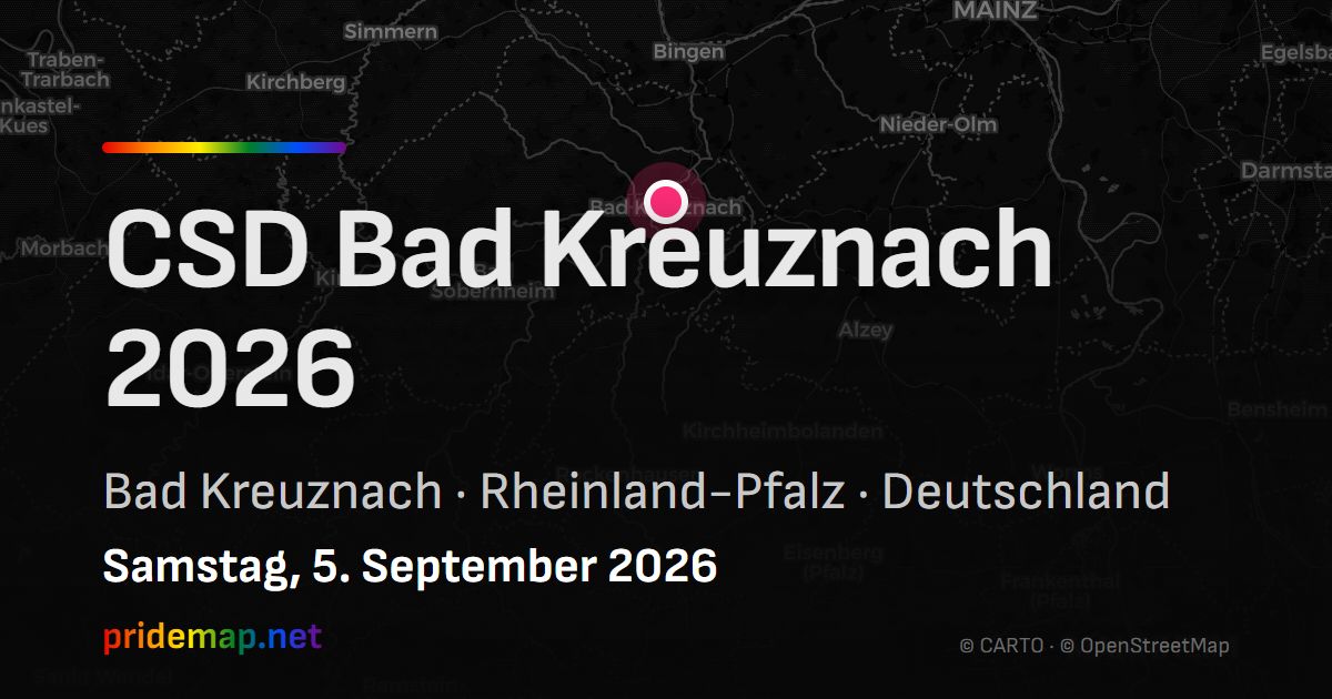 CSD Bad Kreuznach 2026 — Bad Kreuznach, Germany