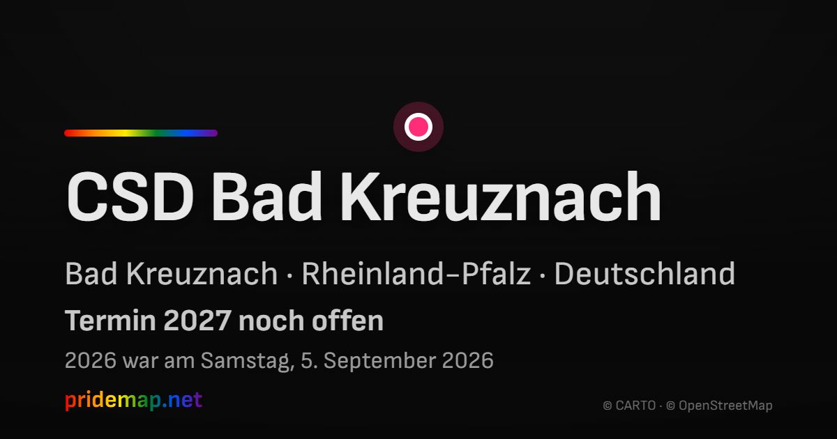 CSD Bad Kreuznach — Bad Kreuznach, Deutschland