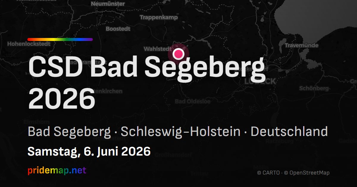 CSD Bad Segeberg 2026 — Bad Segeberg, Germany