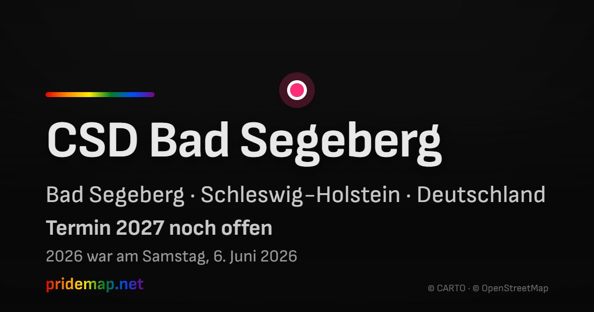 CSD Bad Segeberg — Bad Segeberg, Deutschland
