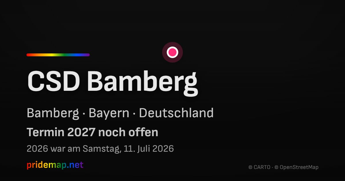 CSD Bamberg — Bamberg, Deutschland