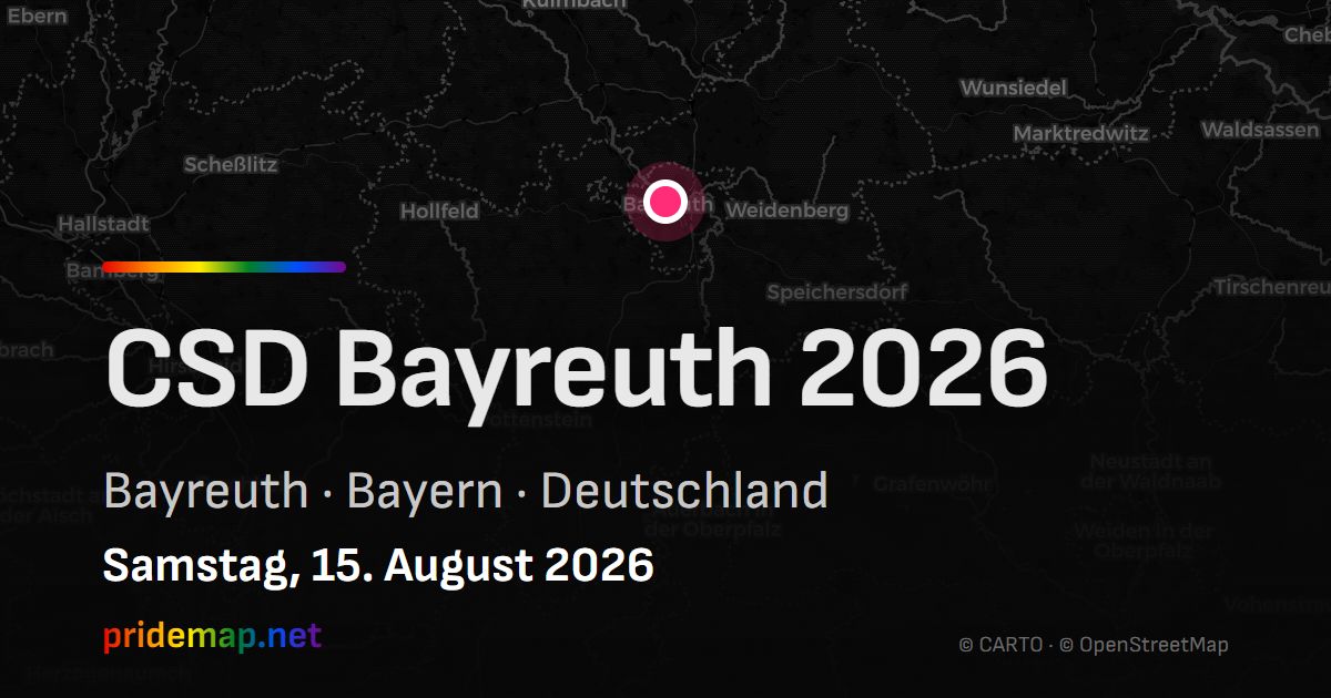 CSD Bayreuth 2026 — Bayreuth, Germany
