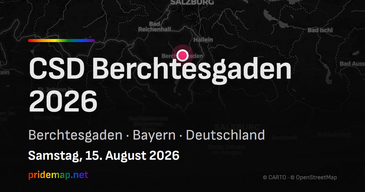CSD Berchtesgaden 2026 — Berchtesgaden, Deutschland