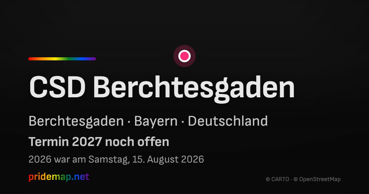CSD Berchtesgaden — Berchtesgaden, Deutschland