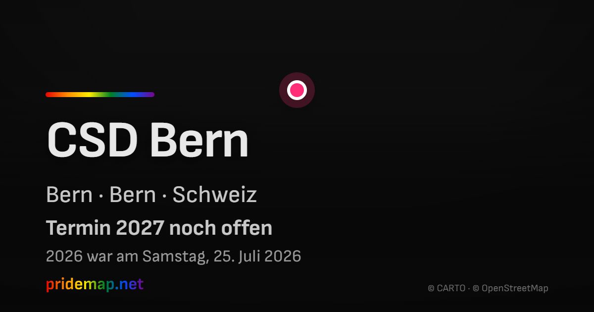 CSD Bern — Bern, Schweiz