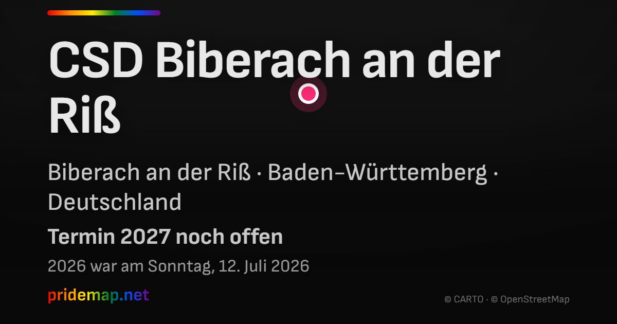 CSD Biberach an der Riß — Biberach an der Riß, Germany