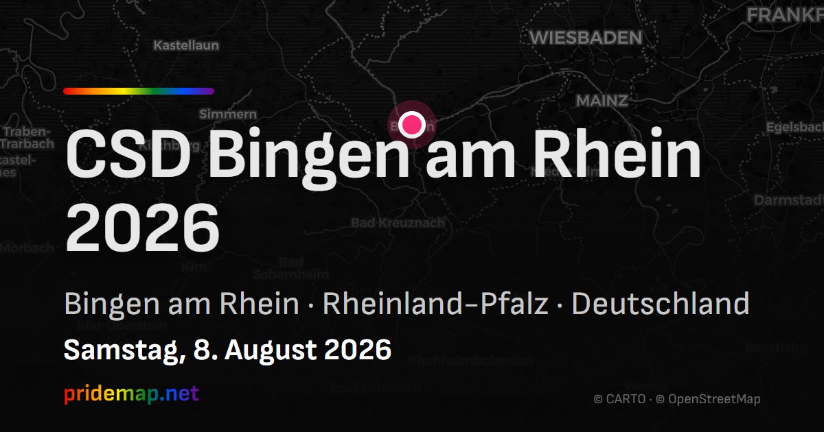 CSD Bingen am Rhein 2026 — Bingen am Rhein, Deutschland