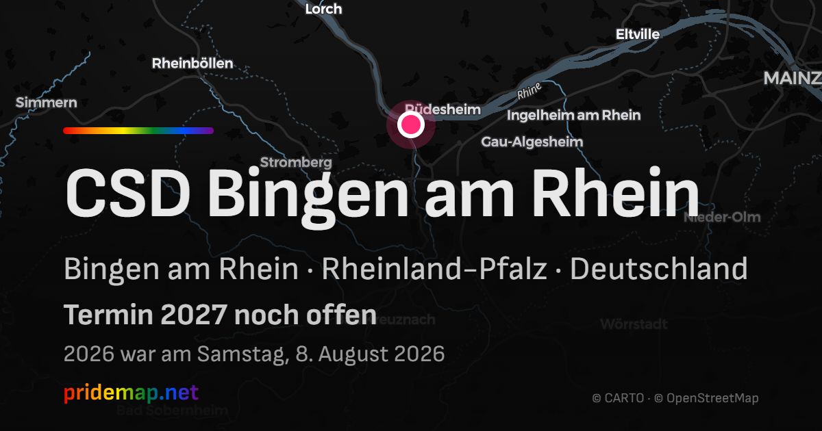 CSD Bingen am Rhein — Bingen am Rhein, Germany