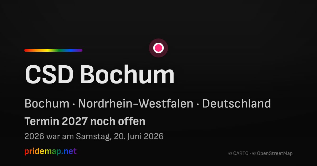 CSD Bochum — Bochum, Germany